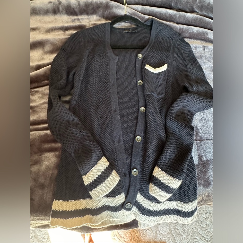 Rag & Bone sz M knit wool and cotton cardigan